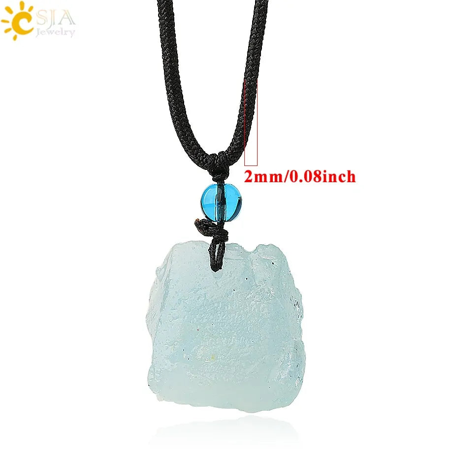Irregular Natural Healing Stone Necklace Pendants - High Trend Coture