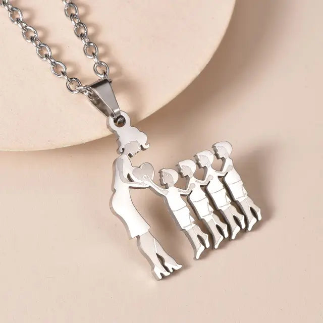 Family Silver Necklaces - High Trend Coture