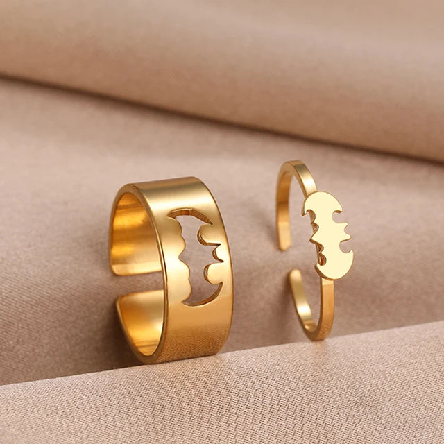 Stainless Steel Couple Rings - High Trend Coture
