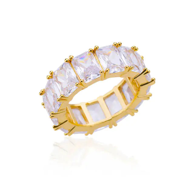 Rectangle Zircon Rings - High Trend Coture