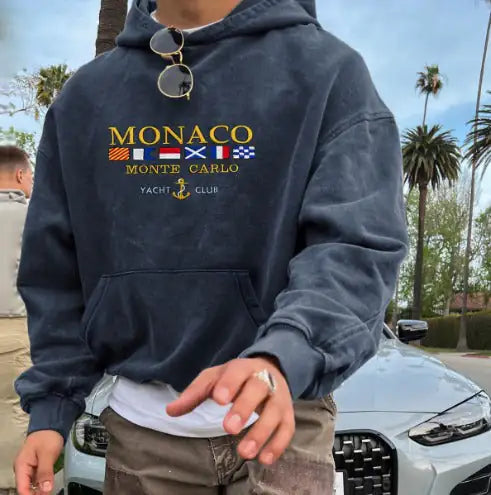 Sudadera Vintage Monaco X Monte Carlo - High Trend Coture