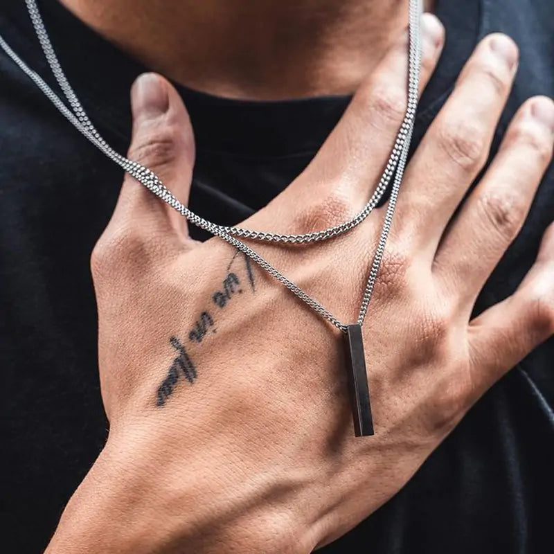 Rectangle Pendant Necklace - High Trend Coture
