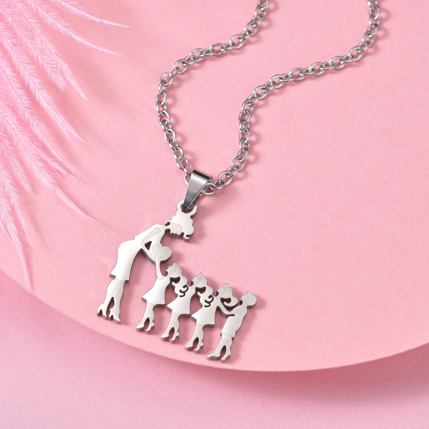 Family Silver Necklaces - High Trend Coture