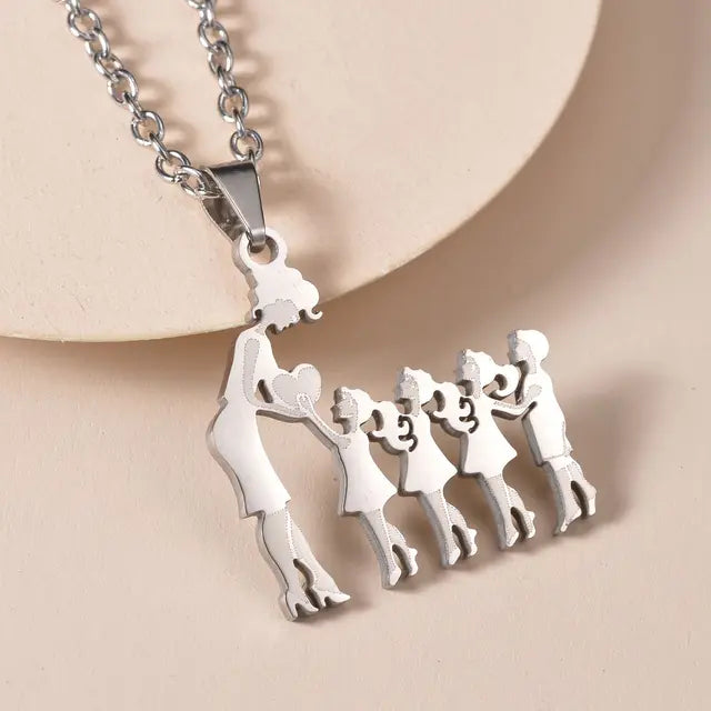 Family Silver Necklaces - High Trend Coture
