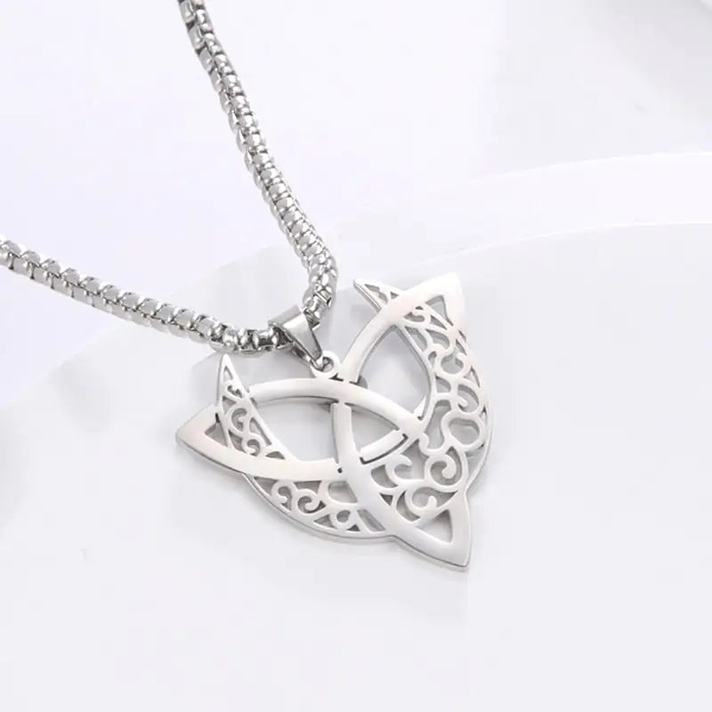 Triquetra Moon Pentagram Necklaces - High Trend Coture