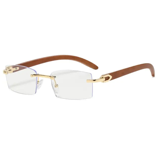 Rectangle Fashion Rimless Sunglasses - High Trend Coture