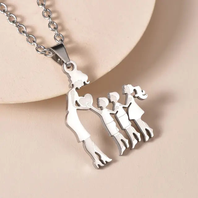 Family Silver Necklaces - High Trend Coture