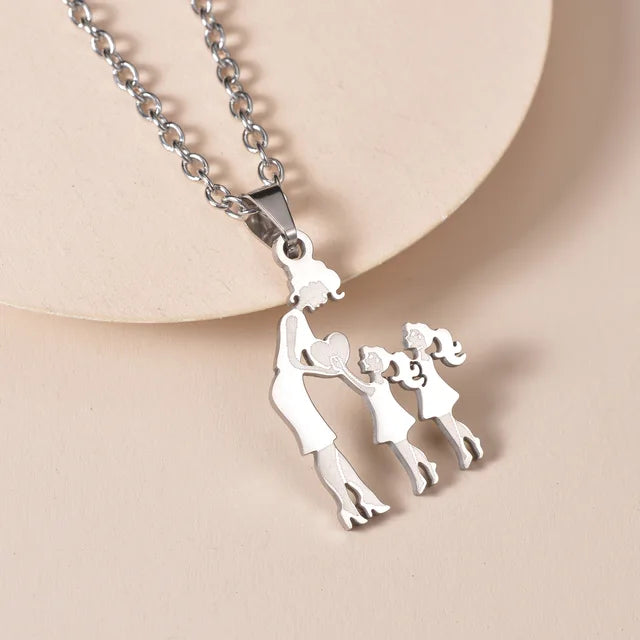 Family Silver Necklaces - High Trend Coture