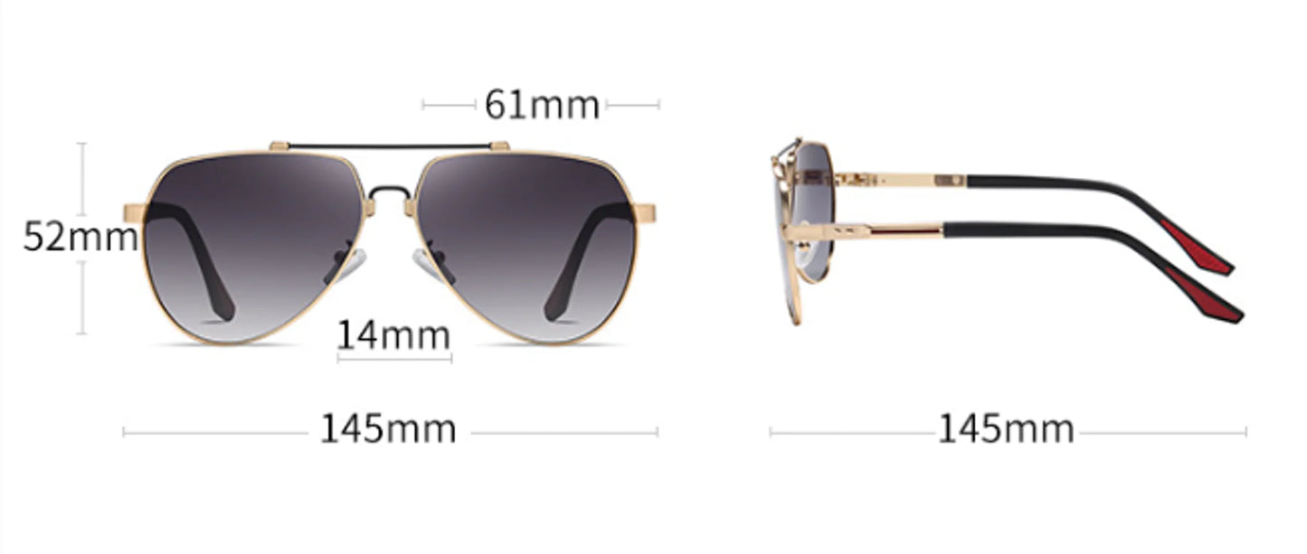 Men's Alloy Sunglasses Polarized Gradient - High Trend Coture