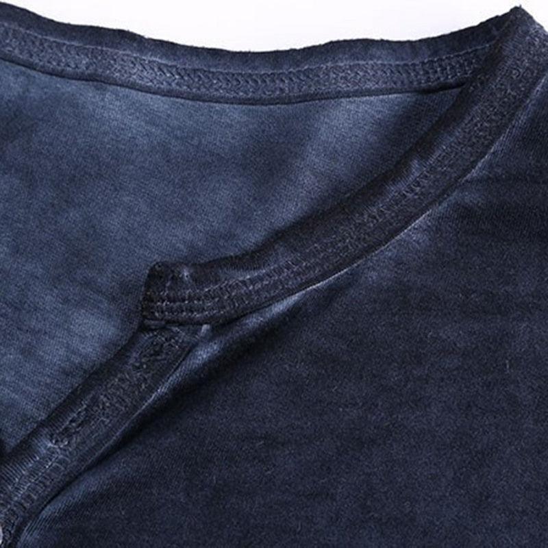 Camiseta Henley Hombre con Botones - High Trend Coture