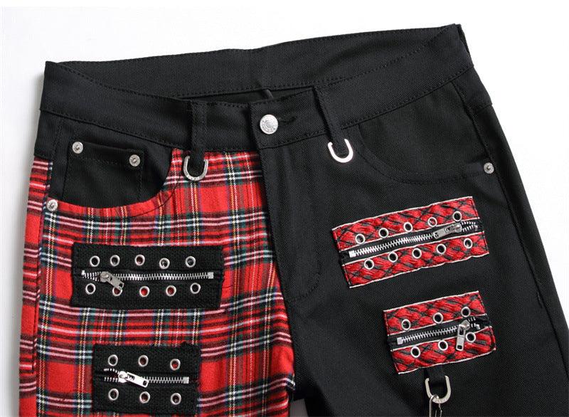 Pantalones vaqueros punk escoceses - High Trend Coture
