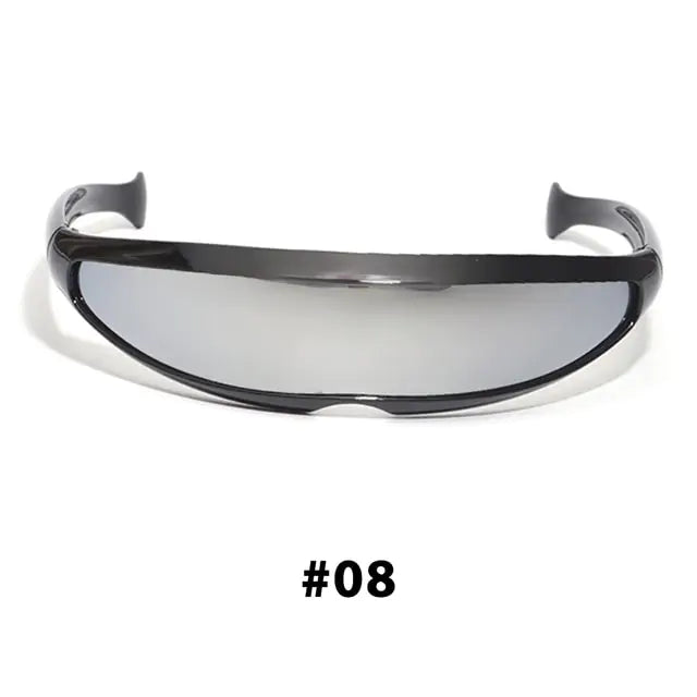 Futuristic Narrow Cyclops Sunglasses - High Trend Coture