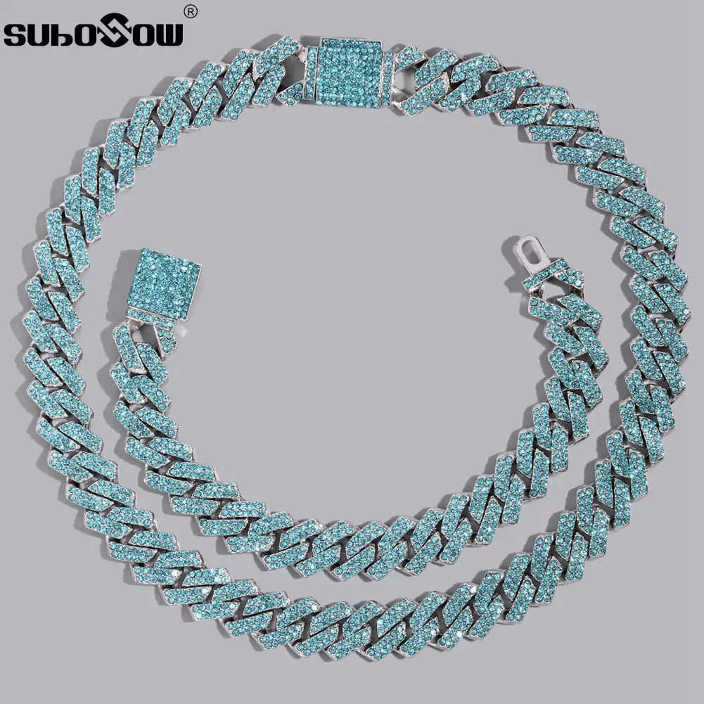 Iced Out Rhombus Necklace - High Trend Coture