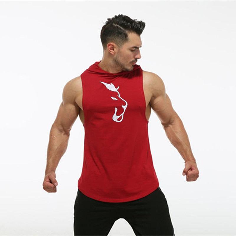 Camiseta Traspirable sin Mangas con Capucha Hombre - High Trend Coture