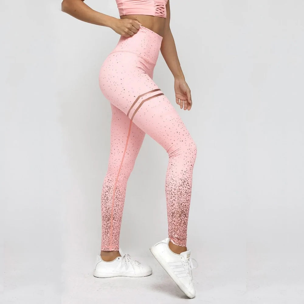 Leggings de Compresión con Detalles Degradados - High Trend Coture