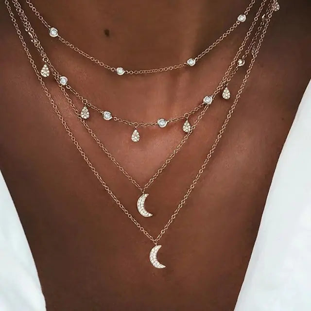 Vintage Crystal Pendant Necklace - High Trend Coture