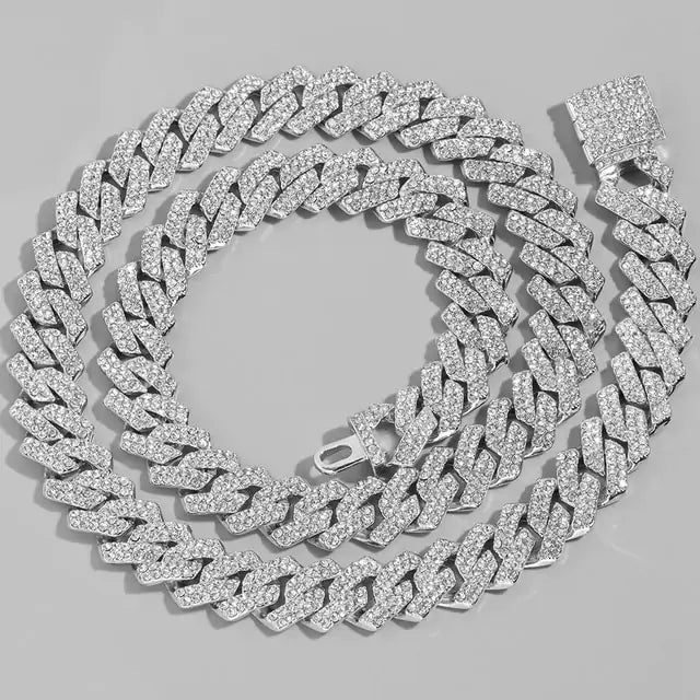 Iced Out Rhombus Necklace - High Trend Coture