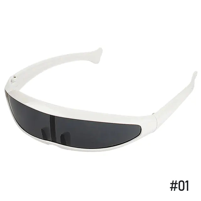 Futuristic Narrow Cyclops Sunglasses - High Trend Coture
