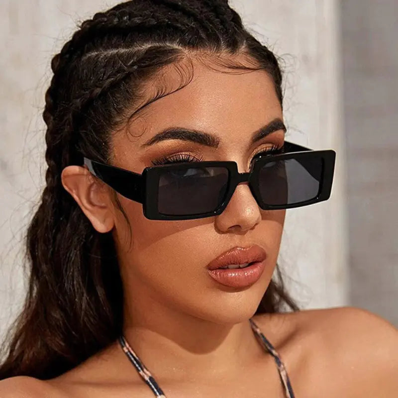 Rectangle Vintage Sunglasses UV400 Eyewear - High Trend Coture