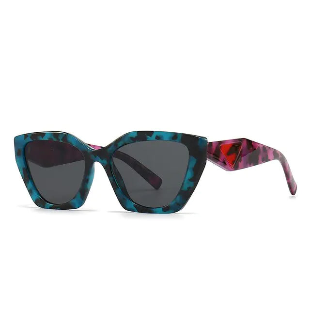 Retro Rectangular Cat Eye Sunglasses - High Trend Coture