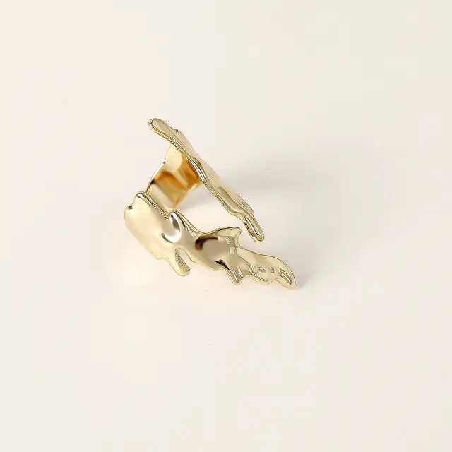 Flame Motif Plated Rings - High Trend Coture