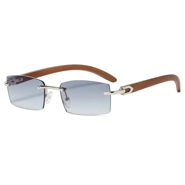 Rectangle Fashion Rimless Sunglasses - High Trend Coture