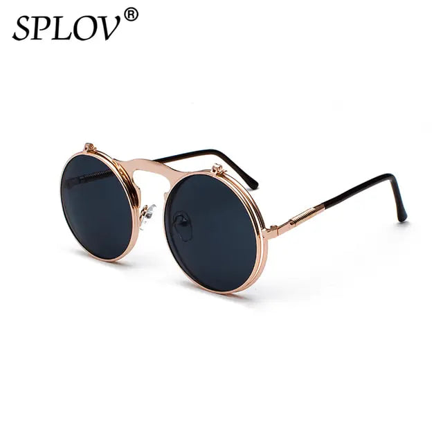 Vintage Steampunk Flip Sunglasses - High Trend Coture