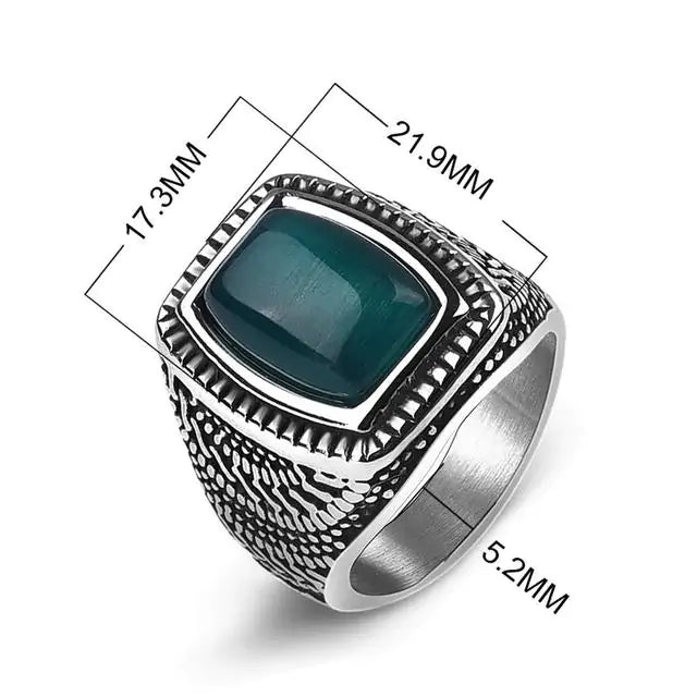 Men's Square Charm Ring - High Trend Coture