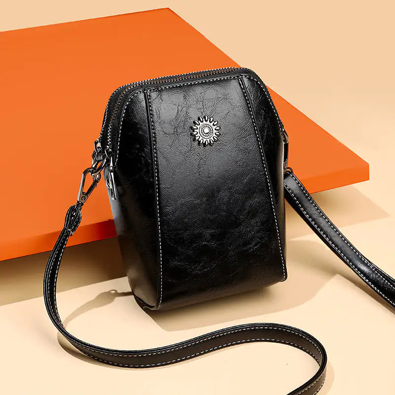 Mini bolso estilo bandolera de piel - High Trend Coture