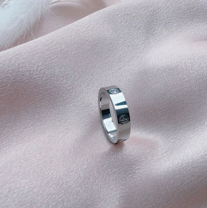 Classic Cross with Stone Rings - High Trend Coture