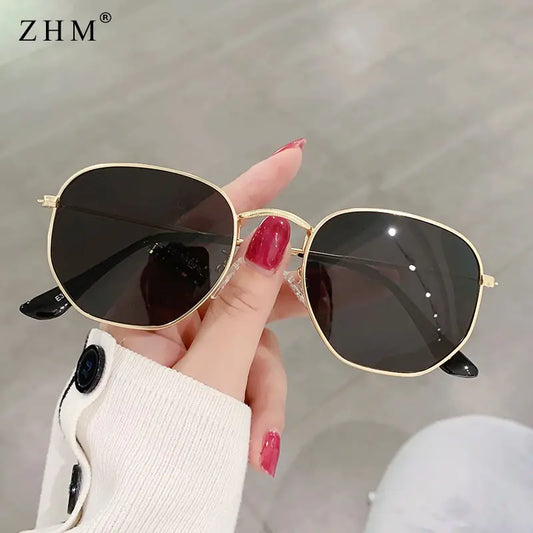 Metal Frame Pilot Mirror Sunglasses - High Trend Coture