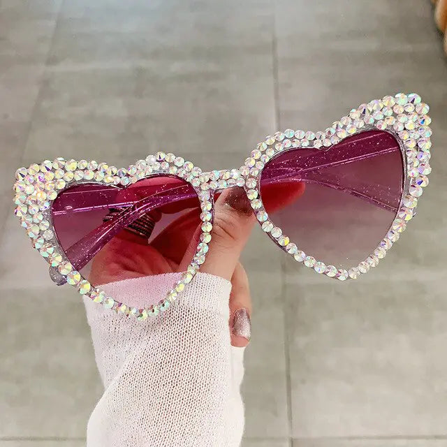 Cat Eye Heart Fashion Sunglasses - High Trend Coture