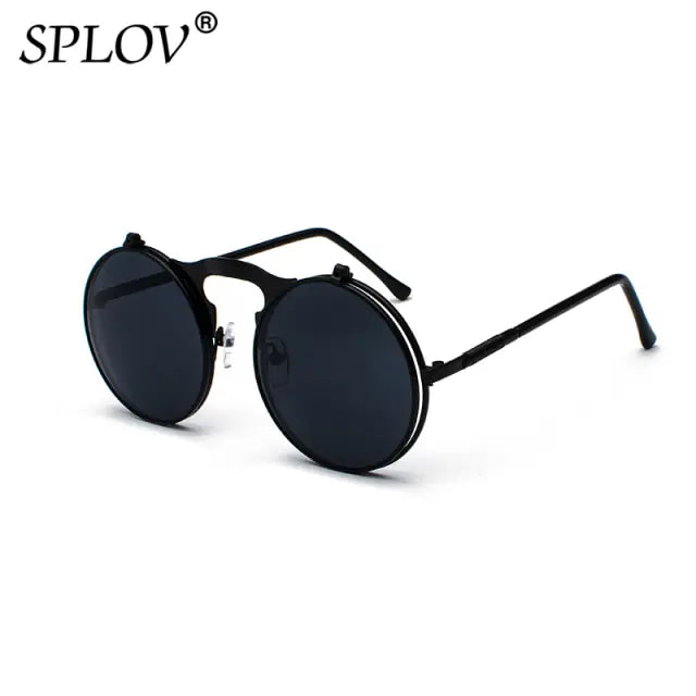 Vintage Steampunk Flip Sunglasses - High Trend Coture