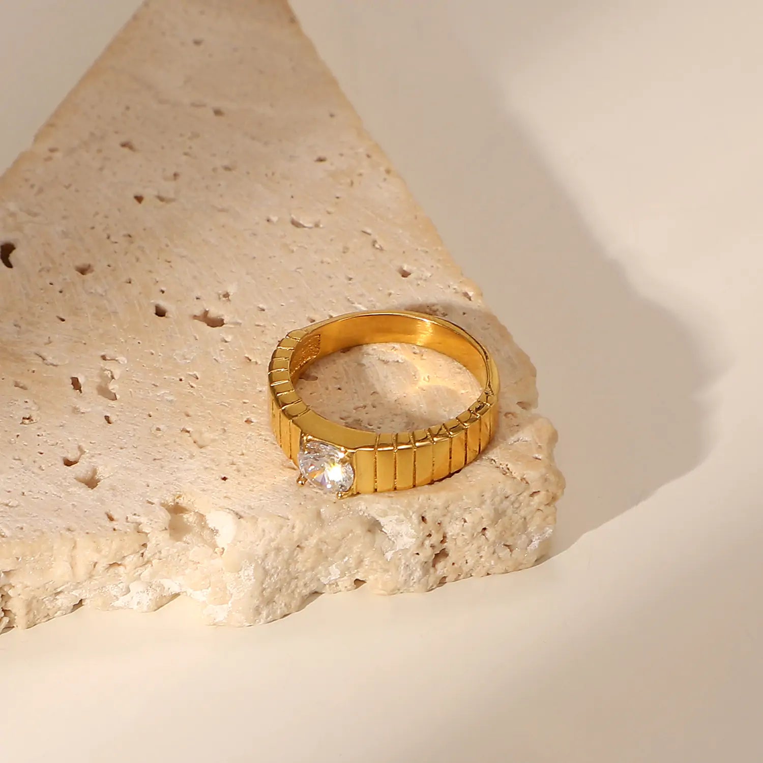 Stacking 18k Gold Rings - High Trend Coture