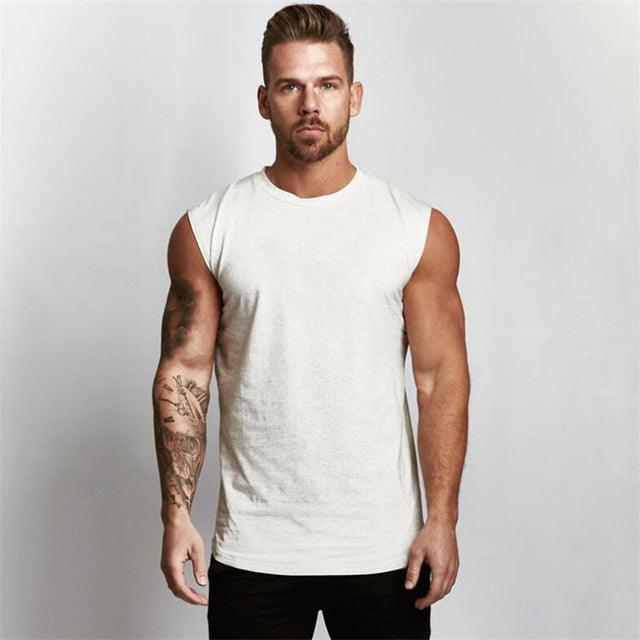 Camiseta Sin Mangas de Cuello Redondo Hombre - High Trend Coture