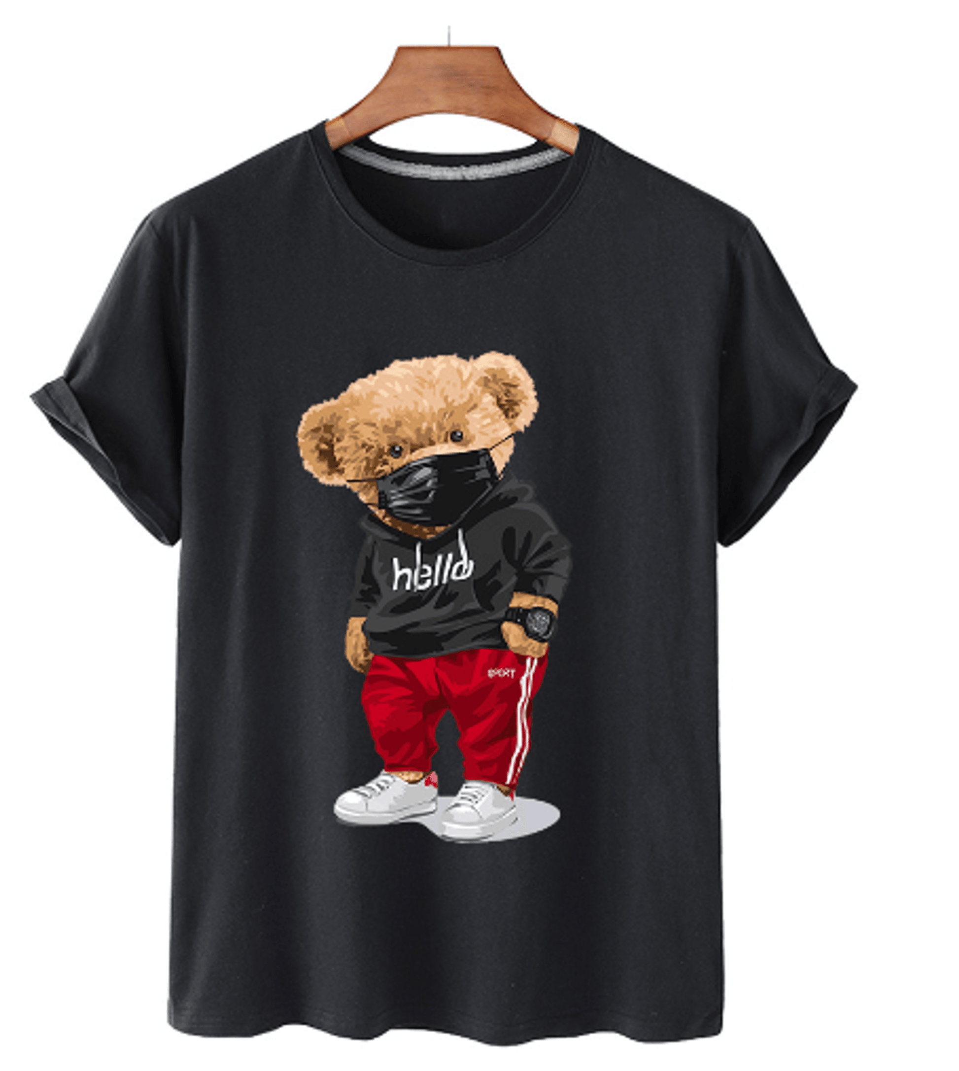 Camiseta con Estampado de Oso - High Trend Coture