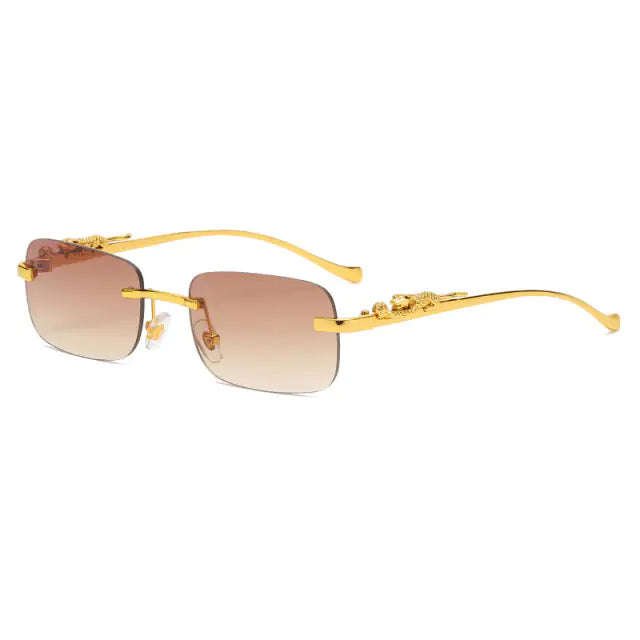 Rimless Square Sunglasses - High Trend Coture