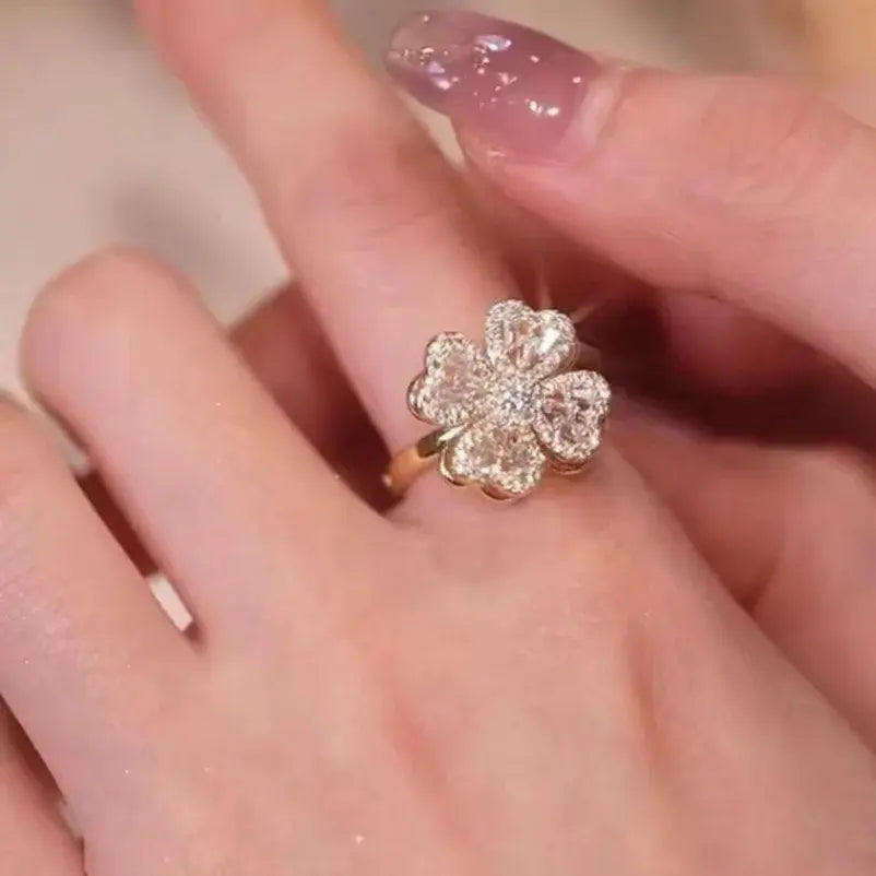 Four Leaf Clover Stress Rings - High Trend Coture