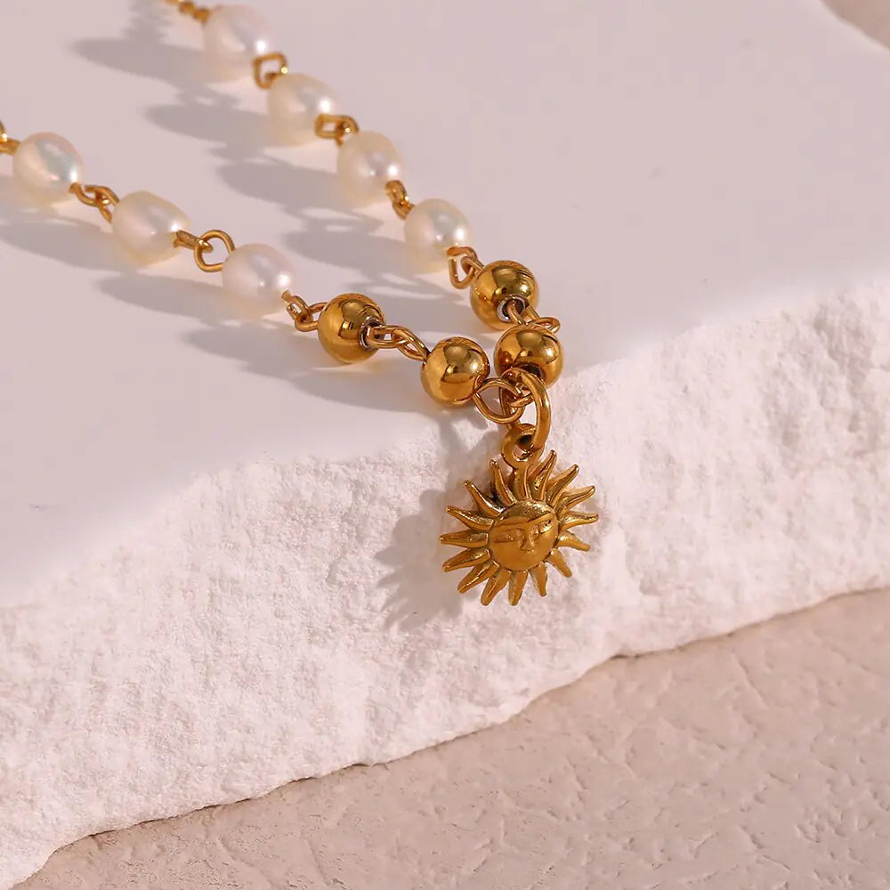 Optimistic Sun Pendant Necklace - High Trend Coture