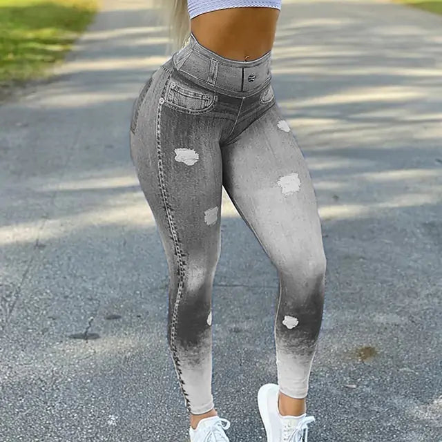 Leggings Vaqueros Elásticos - Jeggings - High Trend Coture