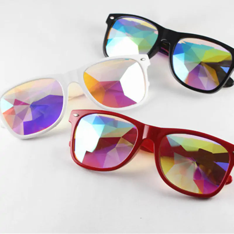 Kaleidoscope Sunglasses: Colorful Party Eyewear - High Trend Coture
