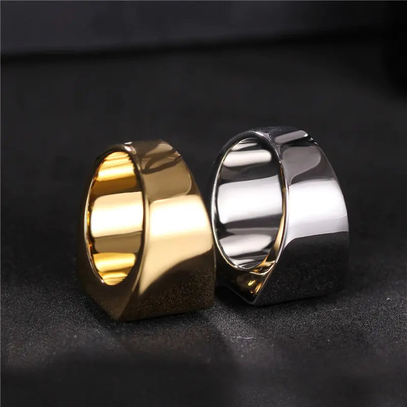 ZORCVENS Black Stone Rings for Men - High Trend Coture