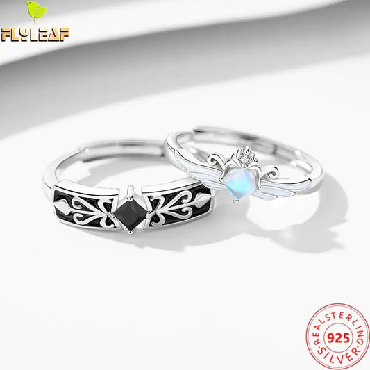 Knight Guardian Princess Crown Couple Rings - High Trend Coture