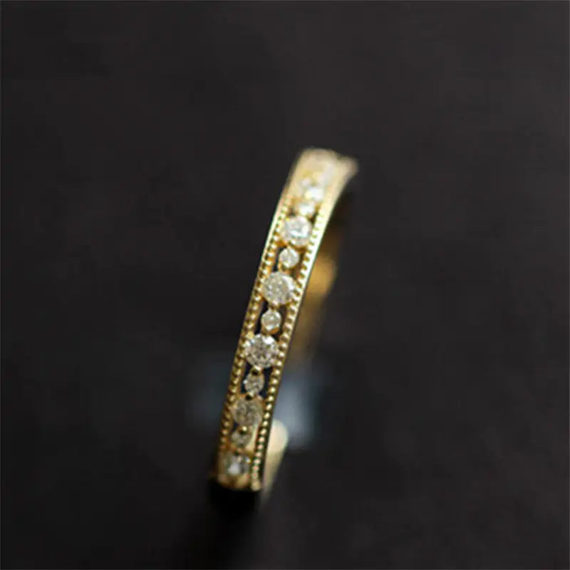 Crystal Inlaid Hearts Rings - High Trend Coture