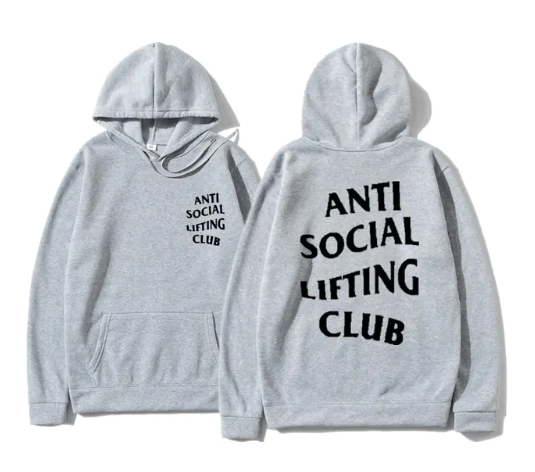 Antisocial lifting club hoodie sweatshirt