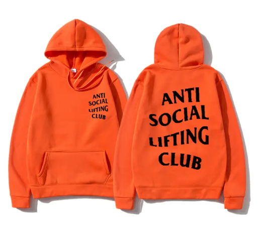 Antisocial lifting club hoodie sweatshirt