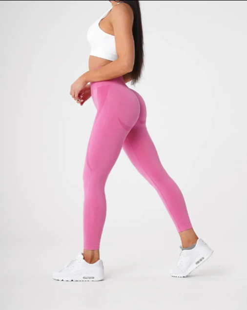 Mallas Leggins Push Up Rosa Leggings Yoga Push Up Sin Costuras