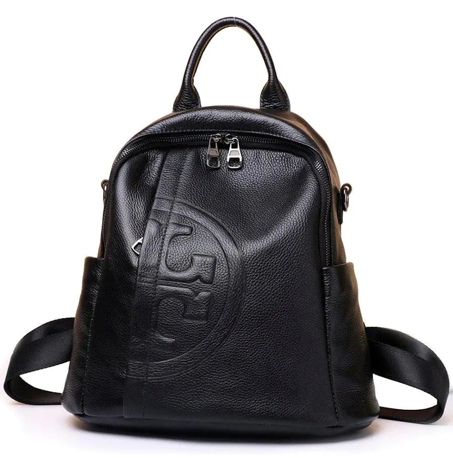 Mochila de cuero casual para mujer - High Trend Coture