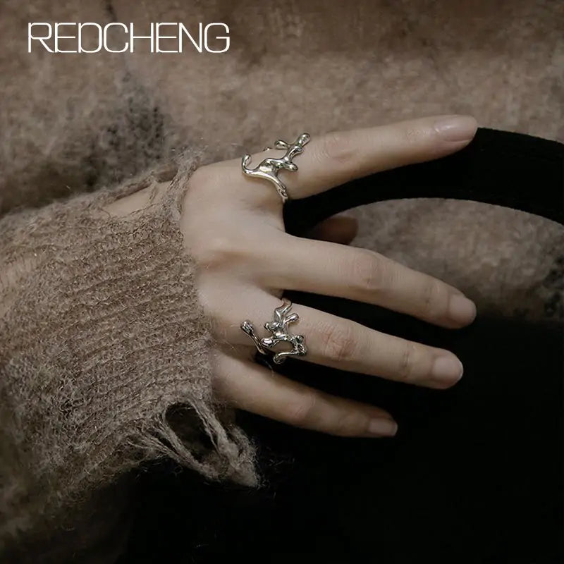 Charming Hollow Opening Rings - High Trend Coture