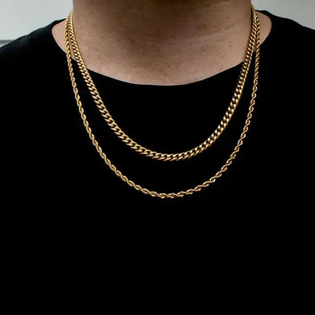 Twisted Rope Links Collar Necklace - High Trend Coture